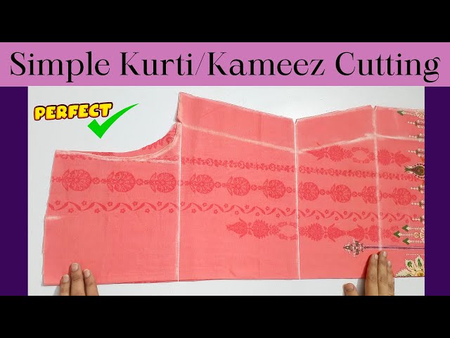 Suit/Kameez Cutting Step by Step Very Easy Method - YouTube