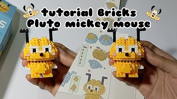 tutorial Bricks Pluto mickey mouse 💛 | W2601-09 | building blocks | mini lego