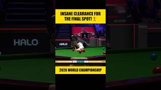 Pressure? What Pressure?! 🤯🎱 | Wu Yize STUNS Allen With Clearance| World Championship 2026 SF