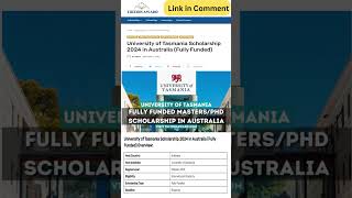 Study in Australia with University of Tasmania Scholarship shorts