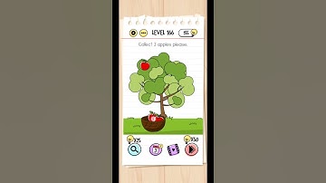 Brain Test Level 166 Collect 3 aples please #braintest #braintestgame