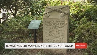 Confederate monuments get plaques about slavery and racism