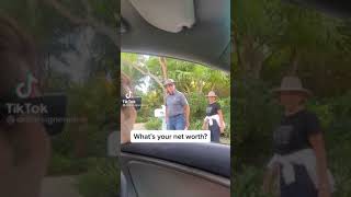 asking strangers their networth