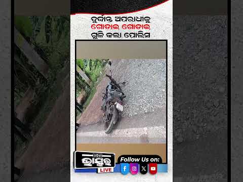 ଦୁର୍ଦ୍ଦାନ୍ତ ଅପରାଧୀକୁ ଗୋଡ଼ାଇ ଗୋଡ଼ାଇ ଏନକାଉଣ୍ଟର କଲା ପୋଲିସ  #odishanews #odishabhaskar