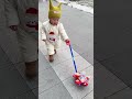 This push toy is so much fun! My daughter takes it everywhere she goes. It has a bell, a propeller