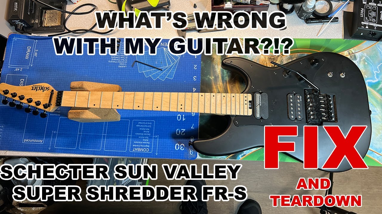 Скрытые вещи, о которых не принято говорить, с помощью супершредера Schecter Sun Valley FR-S (рем...