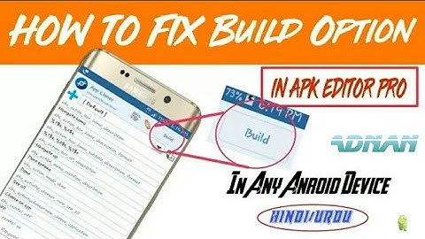 How to fix Build option in Apk Editor pro-[without root]||no root|| 100%