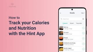 Hint App  Calorie and Nutrition Tracking #clearcals #indianfood #caloriecounter #nutritionapp #hint screenshot 4
