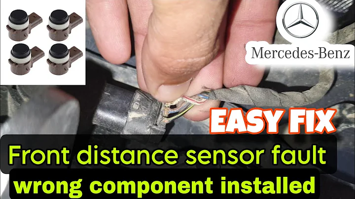 Front distance sensor fault wrong component installed, 92444A easy solution.
