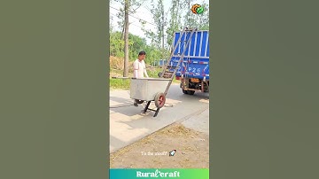 Wheelbarrow Gets an UPGRADE! ✨ This Grain Loader is So Smart! #diy #invention #farminglife #gadgets