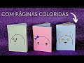 Como fazer caderninho com páginas de cores diferentes sem cola! | Pricity