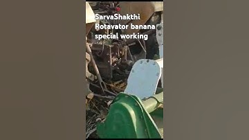 SarvaShakthi Rotavator company banana special working performance #rotavetor #sarvashakthi