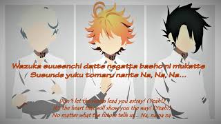 THE PROMISED NEVERLAND OP - Full『UVERworld - Touch off』LYRICS ENG \u0026 ROMAJI