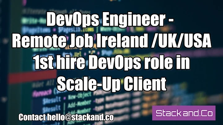 DevOps Engineer Remote Jobs Ireland