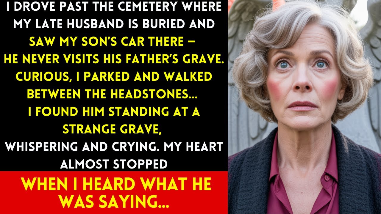 I SAW MY SON AT THE CEMETERY, CRYING AT A STRANGER’S GRAVE — AND WHAT HE WHISPERED MADE ME FREEZE...