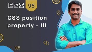 CSS position Property Part 3 - CSS Tutorial 95 🚀