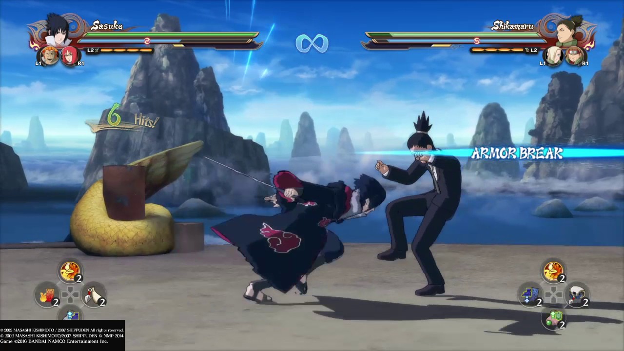 NARUTO STORM 4 Sasuke Taka combo and combo cancels