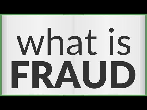 Video: Care este sensul fraudătorilor?