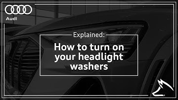 How To Turn On Audi Headlight Washers #FoxMotorsTips