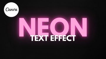 How to Create a Neon Text Effect in Canva (Tutorial For Beginners)