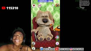 Ishowspeed Plays Talking Ben And Talks With Him About The Pikachu Firework Situation...