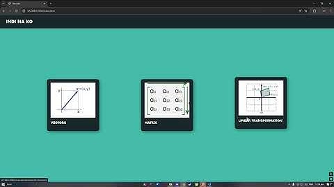 Learning-Based Application of Vectors, Matrices, and Linear Transformation Discrete Structures