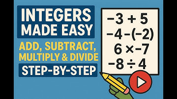 Integers Made Easy: Add, Subtract, Multiply & Divide | Step-by-Step