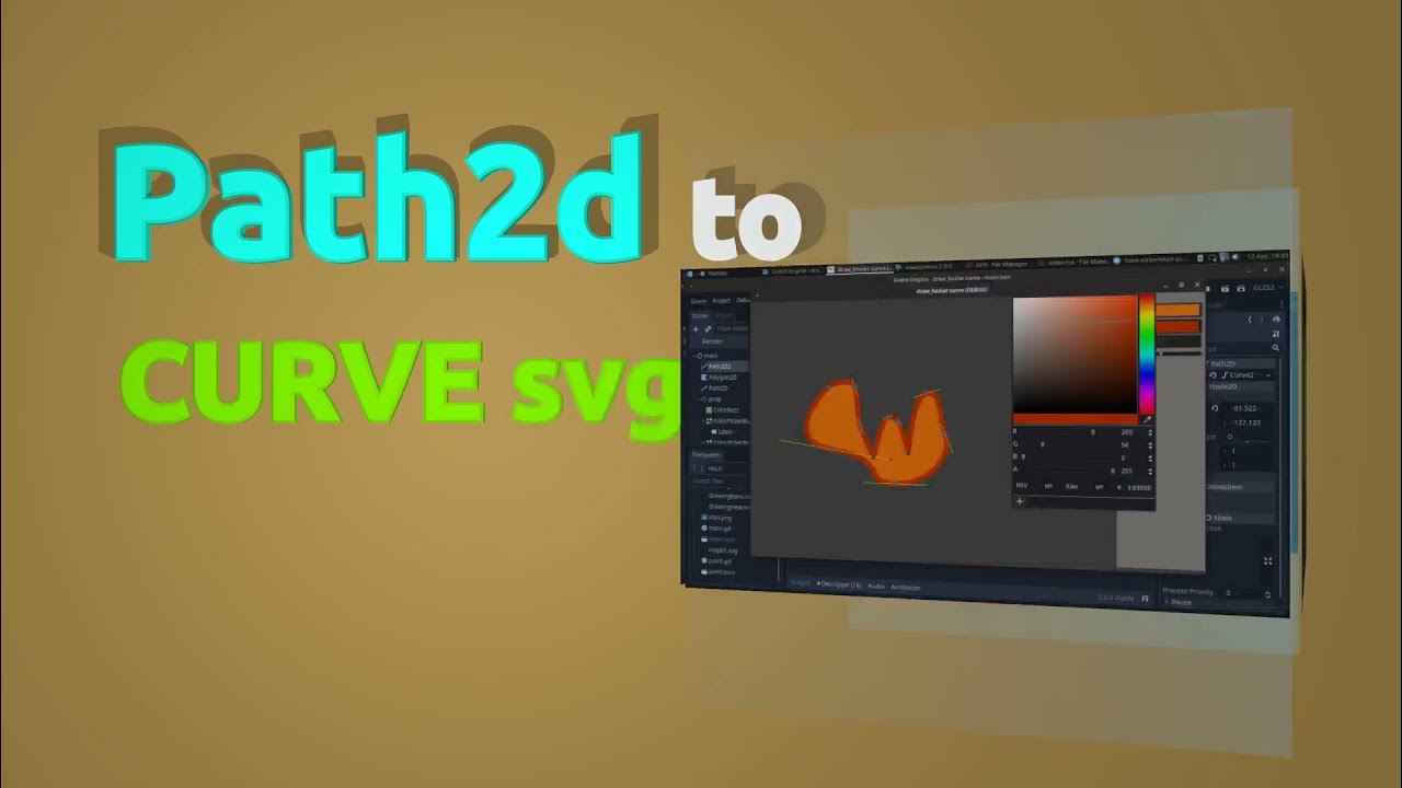 Path2d to Curve svg | GODOT - YouTube