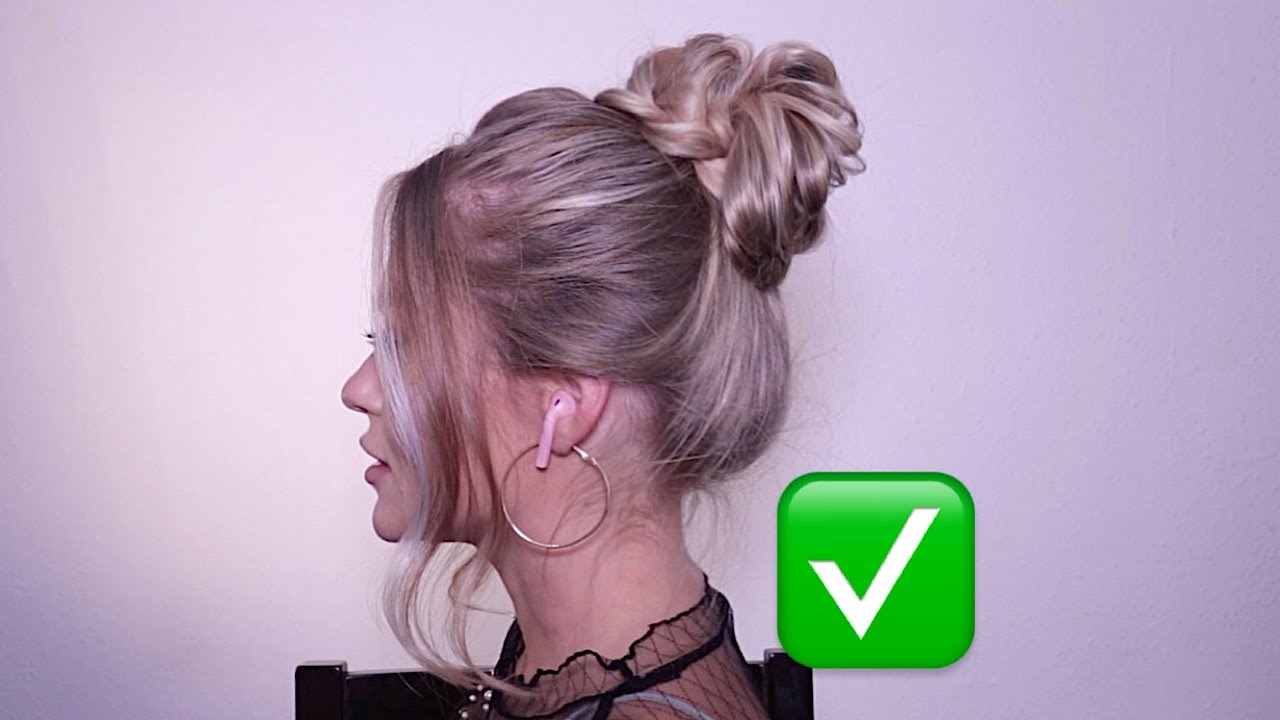 you-need-to-try-this-bun-if-you-have-long-hair-youtube