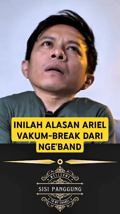 ALASAN ARIEL NOAH VAKUM DARI DUNIA BAND #arielnoah #noahband #shorts