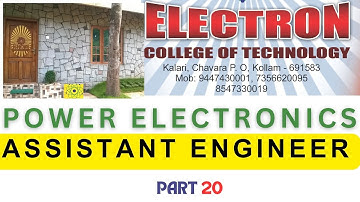 ASSISTANT ENGINEER / POLYTECHNIC LECTURER (EC)/ASSISTANT PROFESSOR/  POWER ELECTRONICS   PART 20