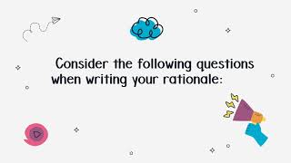 Rationale for lesson design video