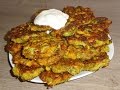 Оладьи из кабачков ( цукини ) с кукурузой и овсяными хлопьями