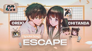 Eru Chitanda Song Escape By Hinu Chan Hindi English Captions Music Prod. Hyoukaamv