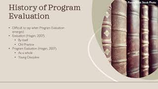Program Evaluation Presentation