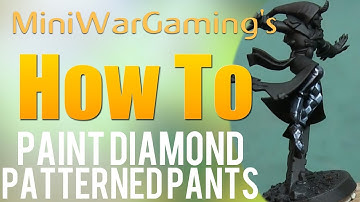 How To: Paint Diamond Patterned Pants