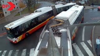 DPMHK: Trolejbus se proplétá ranní špičkou v Hradci Králové (linka č.2)