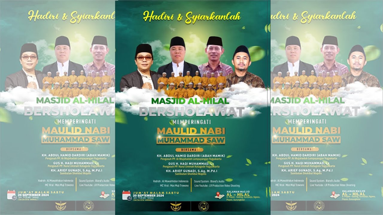 🔴MASJID AL HILAL BERSHOLAWAT BERSAMA GUS MAMIK - KH. ARIEF GUNADI - HADROH AL MUWAHIDDUN🔴20-09-2024