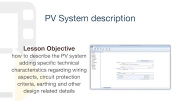 Solarius PV Tutorial - Defining the PV System project descriptions and info - ACCA software