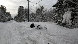 Amateur Riders Buried And Broke Our Brand New Snowmobiles Trying To Ditch Bang For The First Time!!