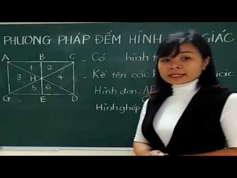 Video Phương pháp đếm hình tam giác lớp 1, 2 | Cô Thu - YouTube