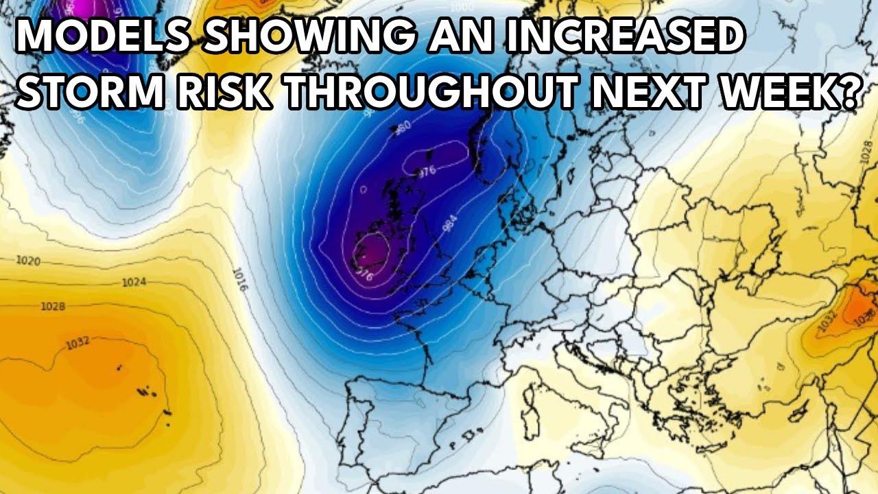 Storm Risk Models Showing An Increased Storm Risk Throughout Next Week? - YouTube
