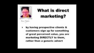 What is direct marketing?