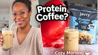 This Coffee Promises Energy and Protein — So I Tried It ☕ | Cozy Valentine’s Morning