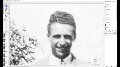 Old Photo Restoration in GIMP - Heal Tool