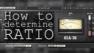 Trick to decide which RATIO to use in a compressor