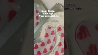 Custom logo print patch #EyePatchOEM #SkincareOEM #ODM #PrivateLabelSkincare #SkincareManufacturer