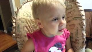 Jesus loves me sung by 18 month old Emily