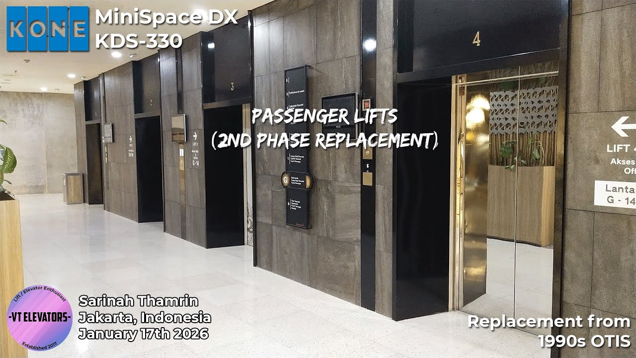 2nd Phase | Fast Brand New KONE MiniSpace DX Passenger Lifts - Sarinah Thamrin, Jakarta