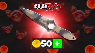50 COINS TO A SKELETON KNIFE ON CSGOROLL!